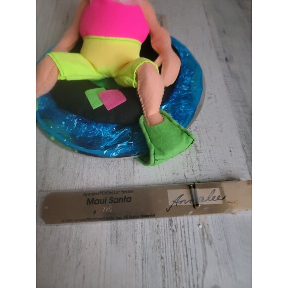 Annalee 1990 summer time maui santa vacation swimming doll Society - Picture 3 of 8